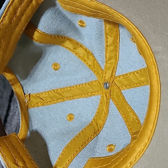 FLEUR-DE-LIS RHINESTONES STUDDED DISTRESSED FAUX-LEATHER DENIM CAP HAT - Picture 15 of 16